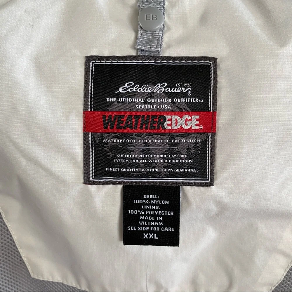 Eddie Bauer NWT WeatherEdge Jacket Mid Weight Shell White Gray Women’s XXL - Picture 13 of 16